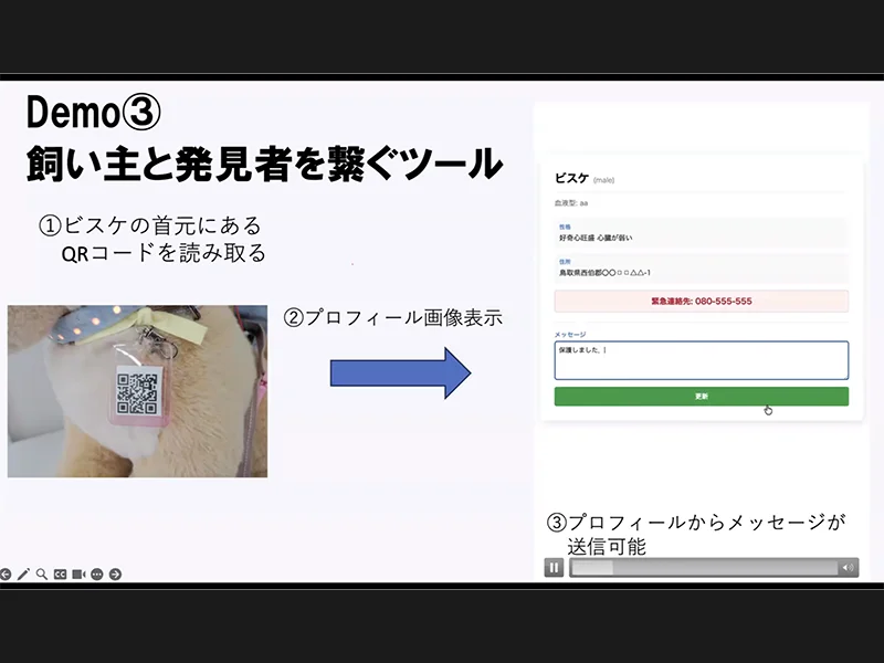 飼い主と発見者を繋ぐツール